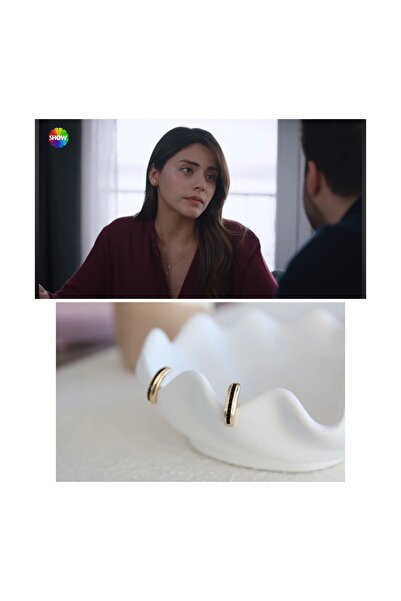 Ay Yarım Halka Çelik Küpe