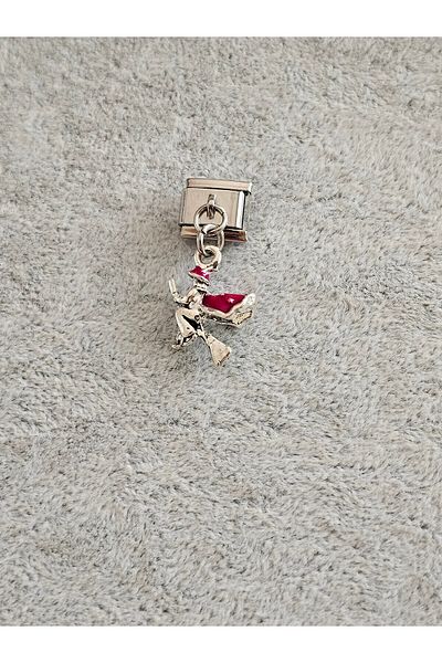 SiestaAccessories Flying Witch Dangle Italian Bracelet Charm