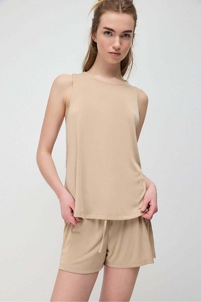 No Matter What Modal Cross-Back Long Tank Top
