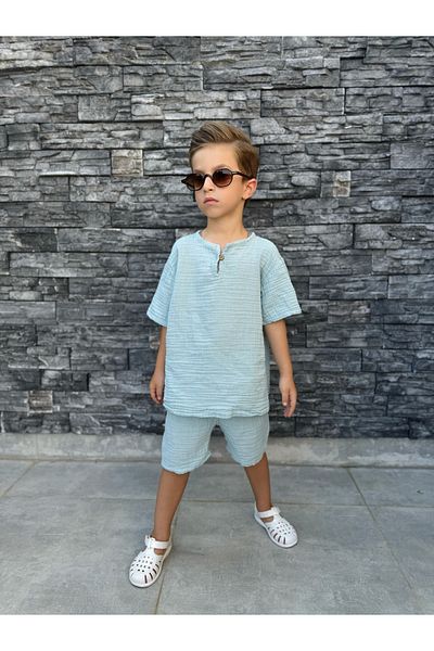 barin kids Children's Vintage 100% Cotton Muslin Set (Full Fit)