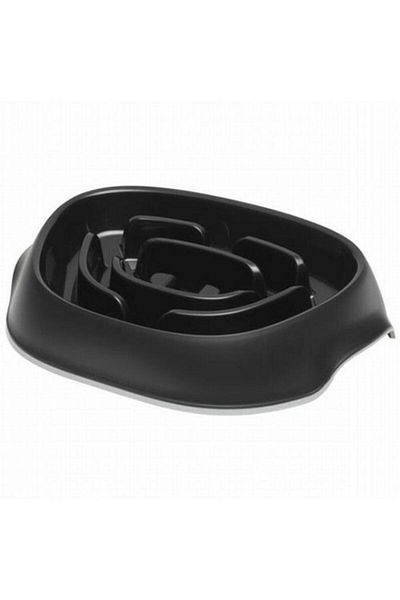 Moderna Slomo Fast Anti-Eating Dog Food Bowl Black 950 ml