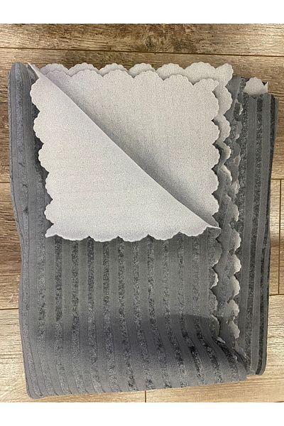ART ÇEYİZ Striped Patterned Sofa Sofa Bed Sofa Cover Dark Gray Color