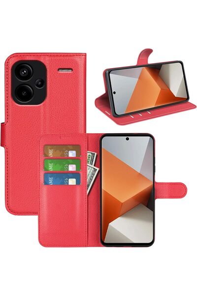 Rivor Xiaomi Redmi Note 13 Pro Plus+ 5G Kılıf Kamera Korumalı Kapaklı Kartlık...