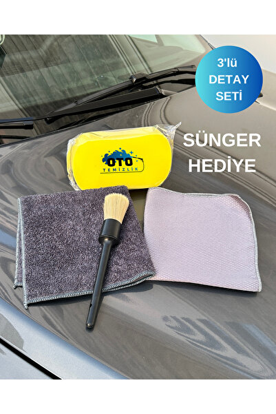 euroist Set de 3 piese pentru detailing auto - Perie pentru detailing auto, c...