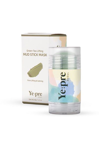 Ye:pre Green Tea Lifting Mud Stick Mask Moisturizing, Pore and Sebum Balancing Clay Mask Korea 40g