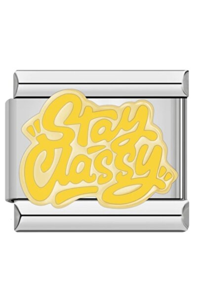 SiestaAccessories مكتوبة / شعار - سحر سوار إيطالي أنيق