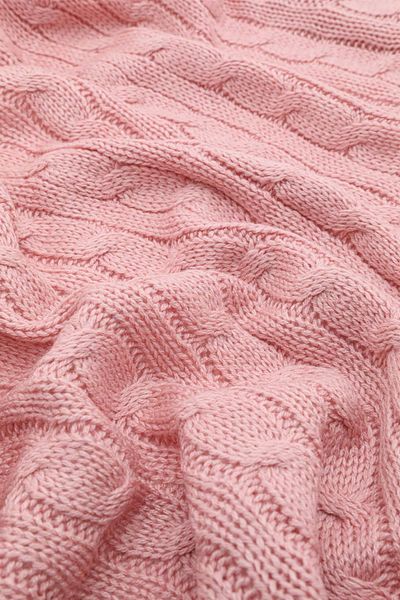 ART ÇEYİZ Pompom Knitted Knitted Tv Blanket (Sofa Shawl)