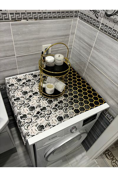 HALFART Modern Duck Linen Waterproof and Dirty-Proof Washing Machine Cover - with Stylish Pattern Options