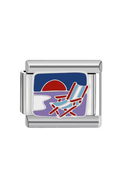 SiestaAccessories Gün Batımı Şezlong İtalyan Bileklik Charm