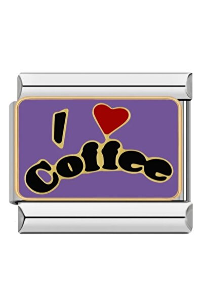 SiestaAccessories Kahve Temalı - I Love Coffee İtalyan Bileklik Charm