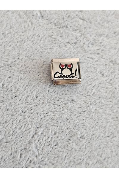 SiestaAccessories Cheers Italian Bracelet Charm - Drink Themed