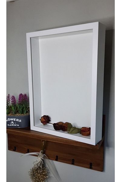 Sevcan sanat atölyesi 30×40×5 Memory/souvenir Flower Frame Rose Box