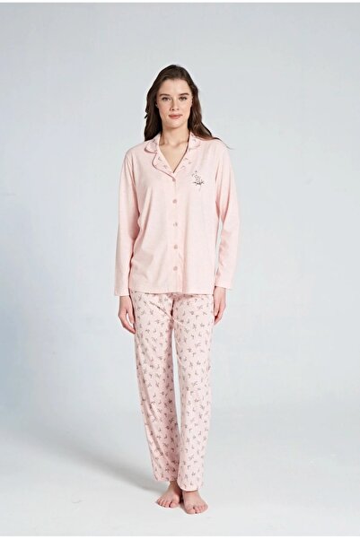 Önden Düğmeli Pijama Takım