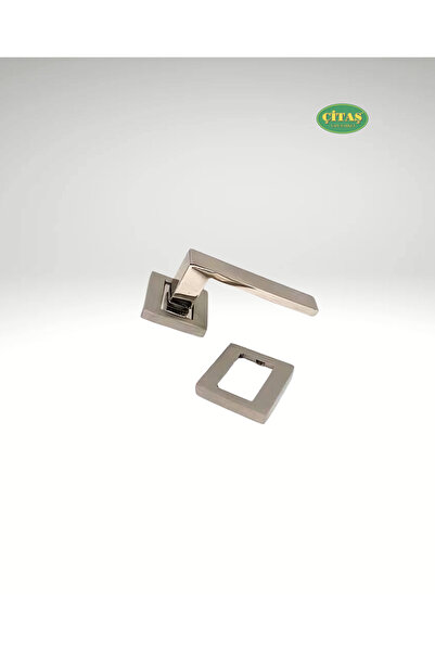 OPENDOOR Mercan Kare Model Rozetli Oda Kapı Kolu (ÖN-ARKA TAKIM)