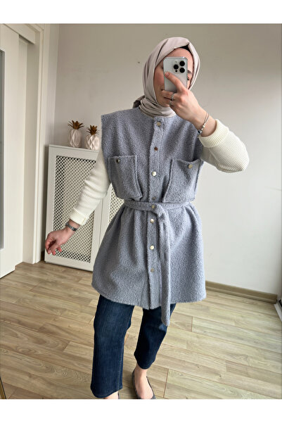 Balamony Baby Blue Boucle Vest