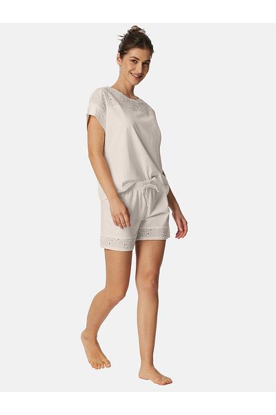 Schiesser Shorty Casual Nightwear Leichter Schlafanzug Kurz