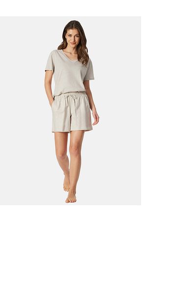 Schiesser Pyjamashorts Mix & Relax Web Sleepwear Schlafmode Schlafanzug