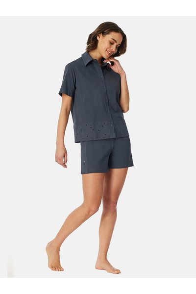 Schiesser Shorty Casual Nightwear Leichter Schlafanzug Kurz