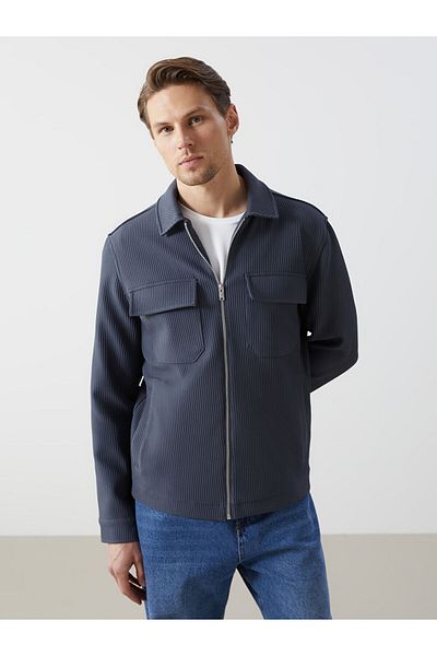 LC Waikiki Palton pentru bărbați cu guler de cămașă Lcwk Slim Fit