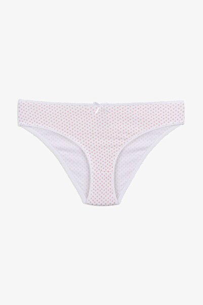 koza iç giyim Kadın 7'li Desenli Pamuklu Likralı Külot