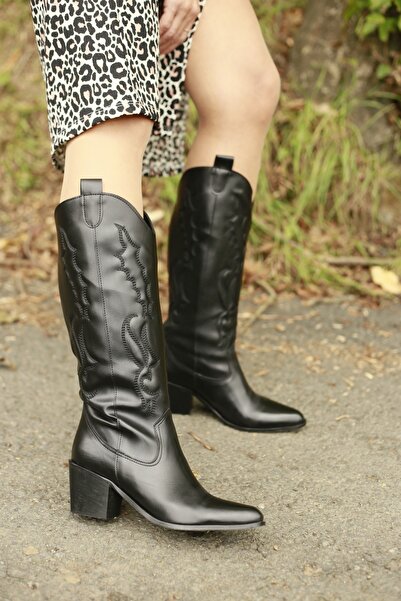 Enodia TRAİL SİYAH CİLT PUF DETAYLI ÇİZME