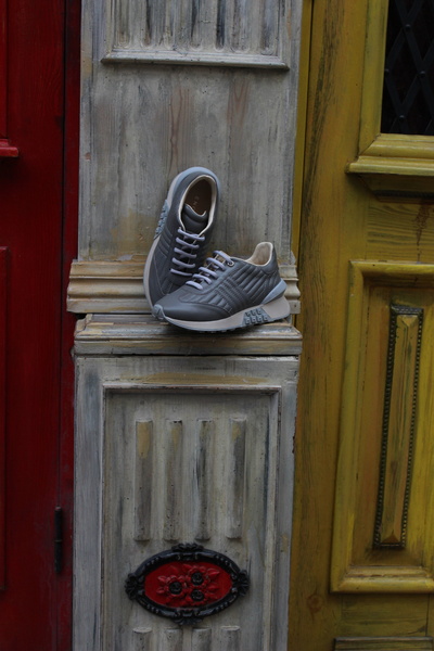 Enodia WRAP GRİ GERÇEK DERİ SNEAKER