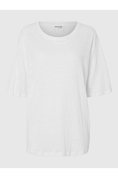 Selected Femme T-Shirt Leinen
