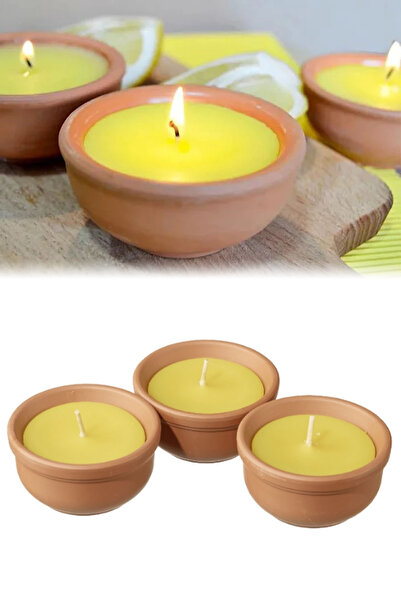 Binbirreyon Citronella Mum Seti 3 Adetli Sinek Kovan Mum 73mm MA067