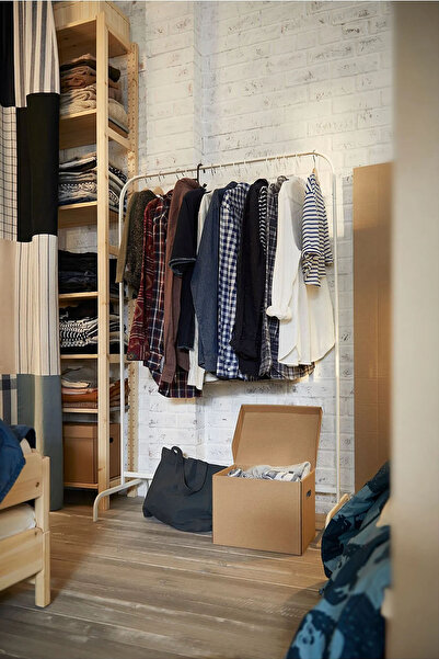 Binbirreyon Ayaklı Elbise Askısı Çelik Konfeksiyon Askısı 99X151 DE037