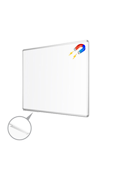 Penguen 30x45 Alüminyum Çerçeve Duvara Monte Manyetik Beyaz Yazı Tahtası