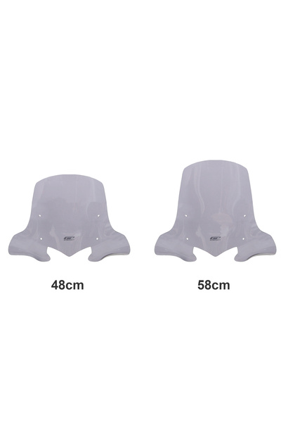 GP KOMPOZİT GP Kompozit Hero DASH 125 2022-2024 Uyumlu Ön Cam Füme 58 cm