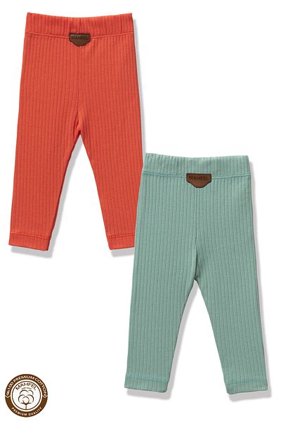 MAHFEL Premium 2-Piece Baby and Child Tights Set (100% Cotton)