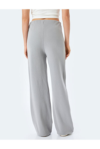 Koton Nervür Detaylı Düz Bol Paça Eşofman Pantolon