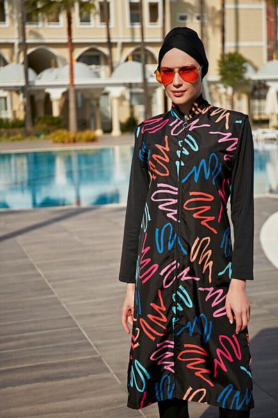 Remsa Mayo Fully Covered Swimsuit R4402 Neon