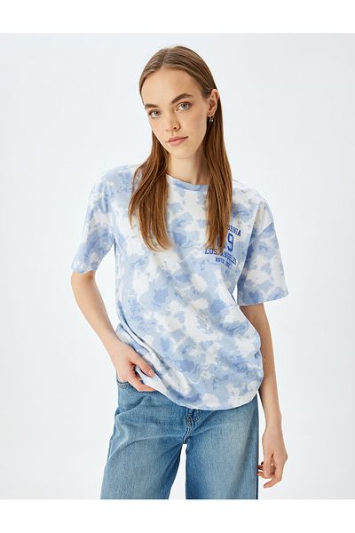 Koton Tricou cu mânecă scurtă cu imprimeu pentru colegiu