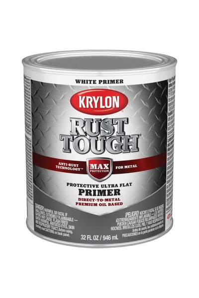 Krylon أساس طلاء ألكيد أبيض مقاوم للصدأ سعة 1 كوارت
