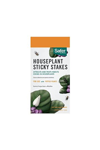 safer أوتاد لاصقة للحشرات للنباتات المنزلية، خالية من المبيدات الحشرية، عبوة ...