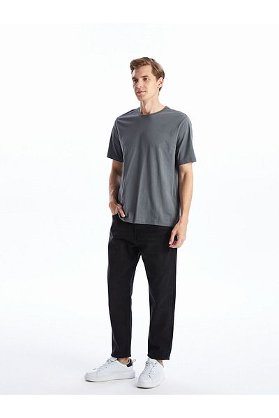 LC Waikiki Tricou pentru bărbați din bumbac pieptănat cu mânecă scurtă Lcwk