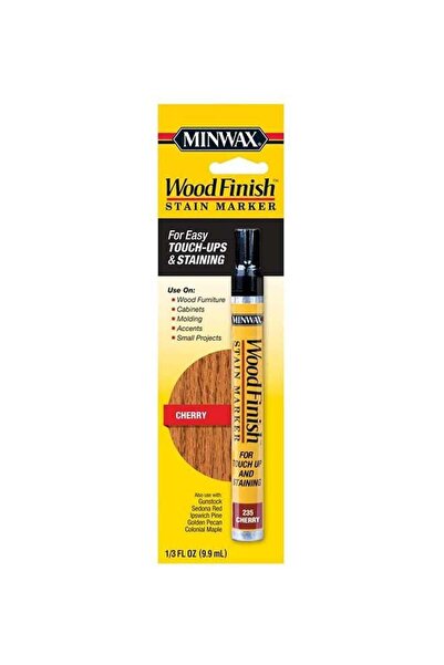 Minwax قلم تلوين الخشب، قلم تصحيح بقاعدة زيتية، لون الكرز، 9.9 مل (1/3 أونصة)