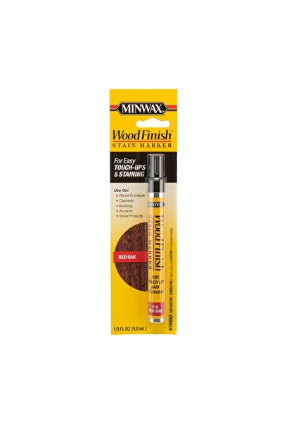 Minwax قلم تلوين الخشب للتصحيحات، لون البلوط الأحمر، 1/3 أونصة (~9.9 مل)، للأ...