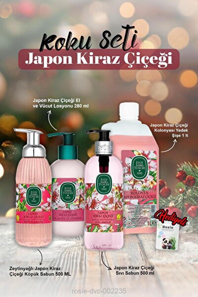 Eyüp Sabri Tuncer Kolonya 1lt, Sıvı ve Köpük Sabun 500ml, Losyon 280ml, Japon...