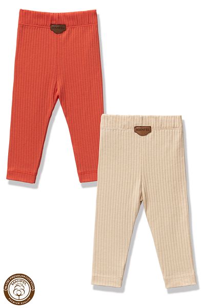 MAHFEL Premium 2-Piece Baby and Child Tights Set (100% Cotton)