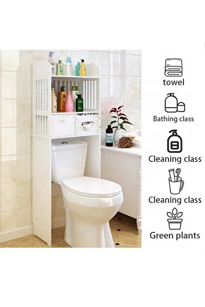 COOYA Standing Toilet Storage Rack,Space saving,Three Story Large Capacity,Suitable for Most Toilets