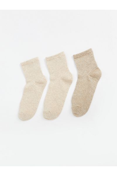 LC Waikiki Women's Flat Socks 3 Pack