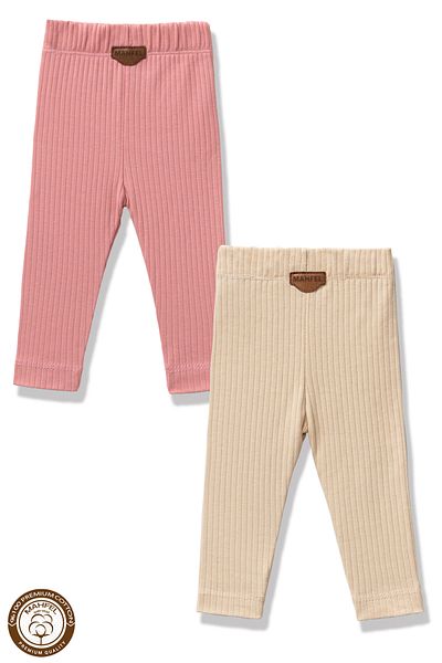 MAHFEL Premium 2-Piece Baby and Child Tights Set (100% Cotton)