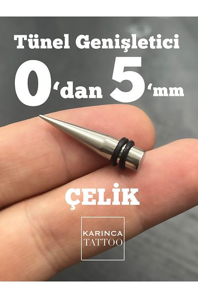 Karınca Piercing 5 mm Tunnel Expansion Apparatus Taper Stretching Tunnel