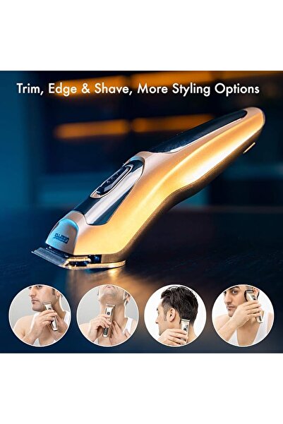 Geepas Rechargeable Hair Clipper Battery 300 Mah - Precise Beard Styler|45 Minutes Working In Single Charge