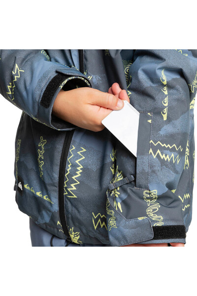 Quiksilver Mission Printed 4-16 Years Ski/Snowboard Mont-Eqbtj03199