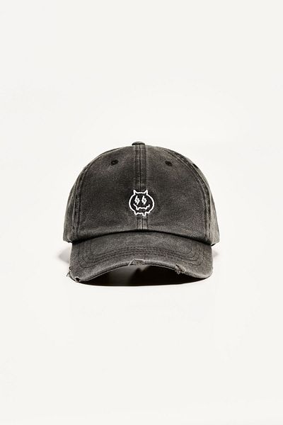 Bershka Ripped cap with embroidery
