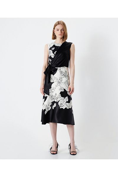 İpekyol Front Tie Patterned Dress